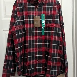 Brand new With Tags weatherproof vintage Red and grey Plaid flannel XL